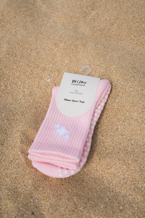 Sparkle Grip Socks - empaque 18 Glow Movement, Pilates Barre Yoga